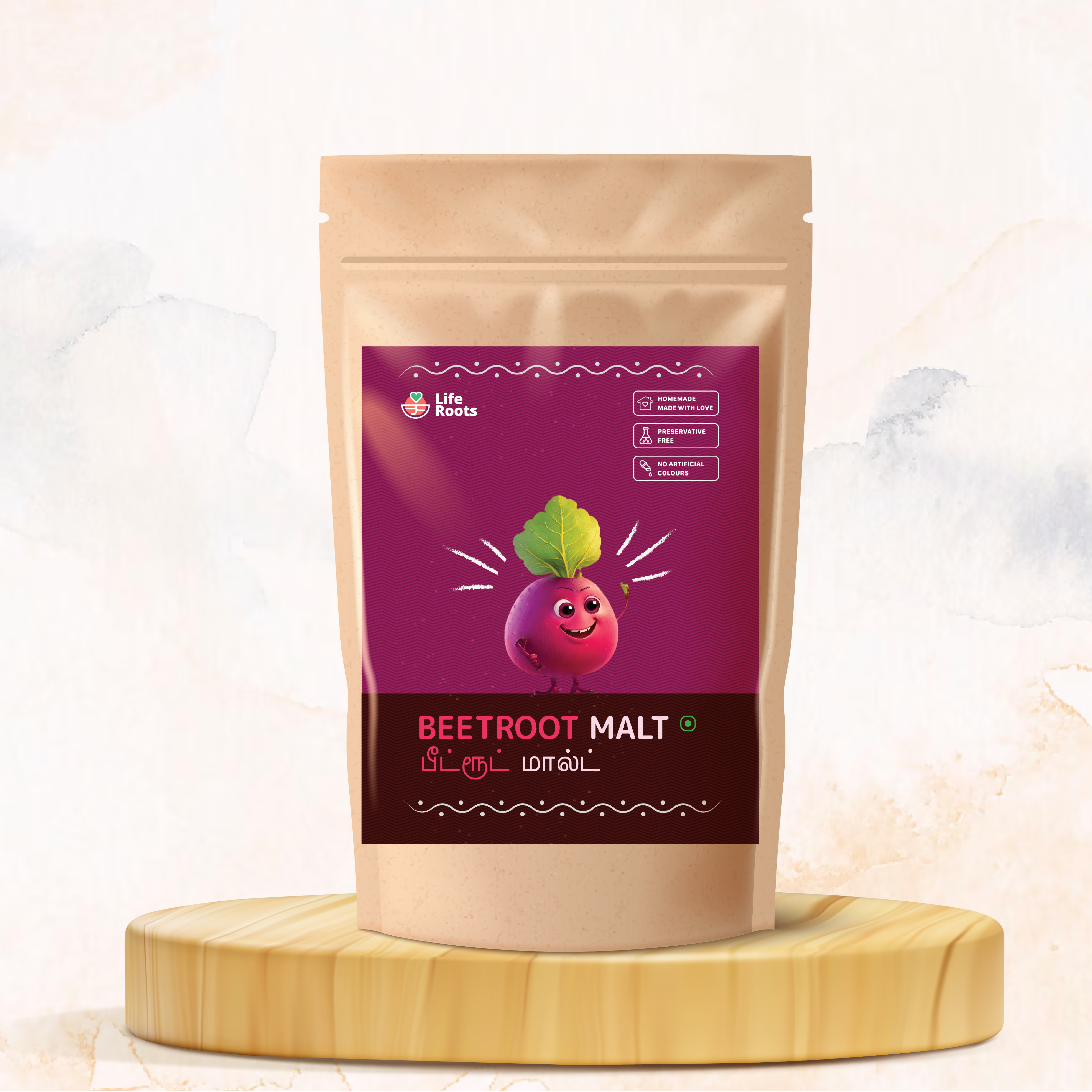 Life Roots Beetroot Malt | Hot and Cold | Best Alternative for Tea/Coffee