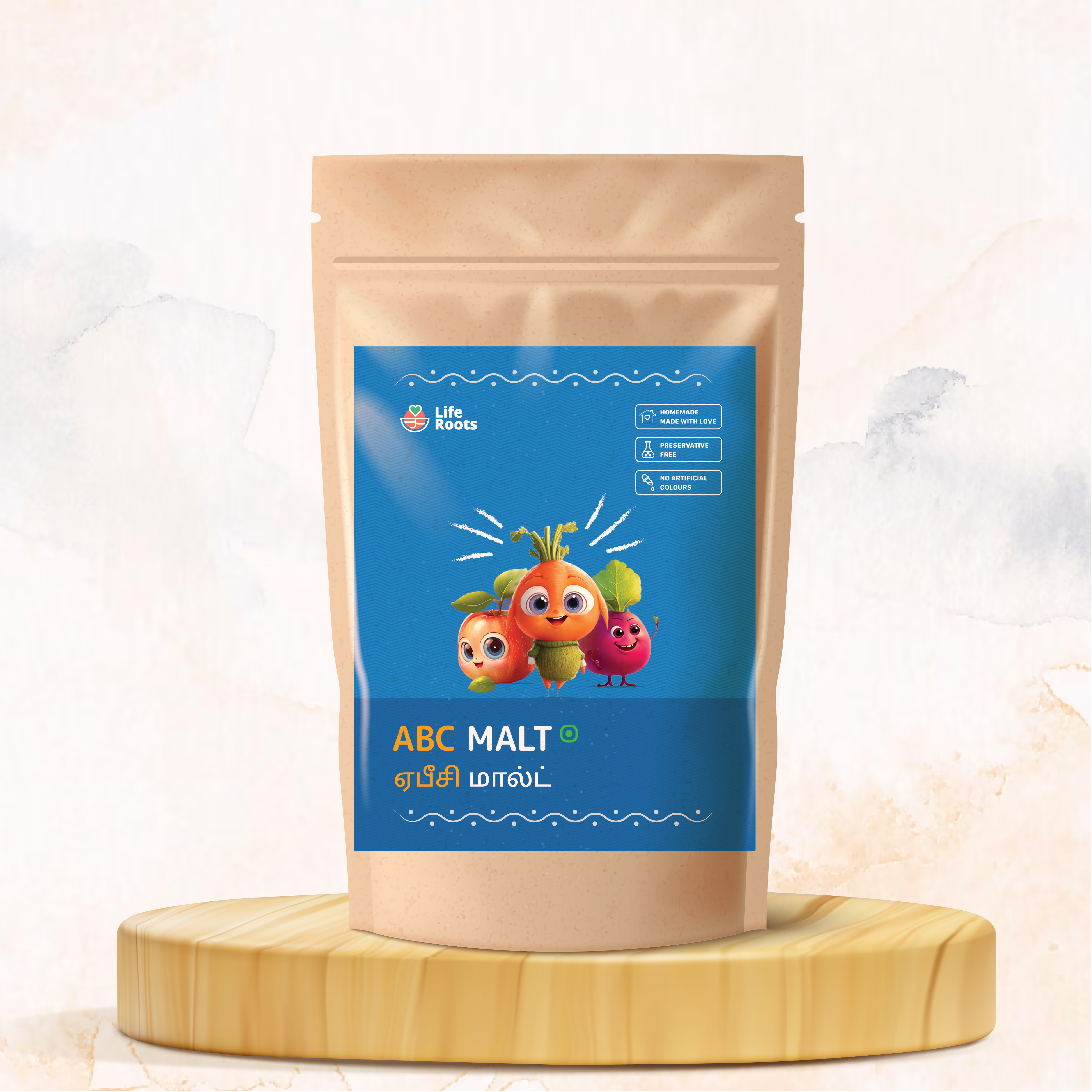 Life Roots ABC Malt | Natural Health Drink | Best Hot and Cold Tea/Coffee Alternative
