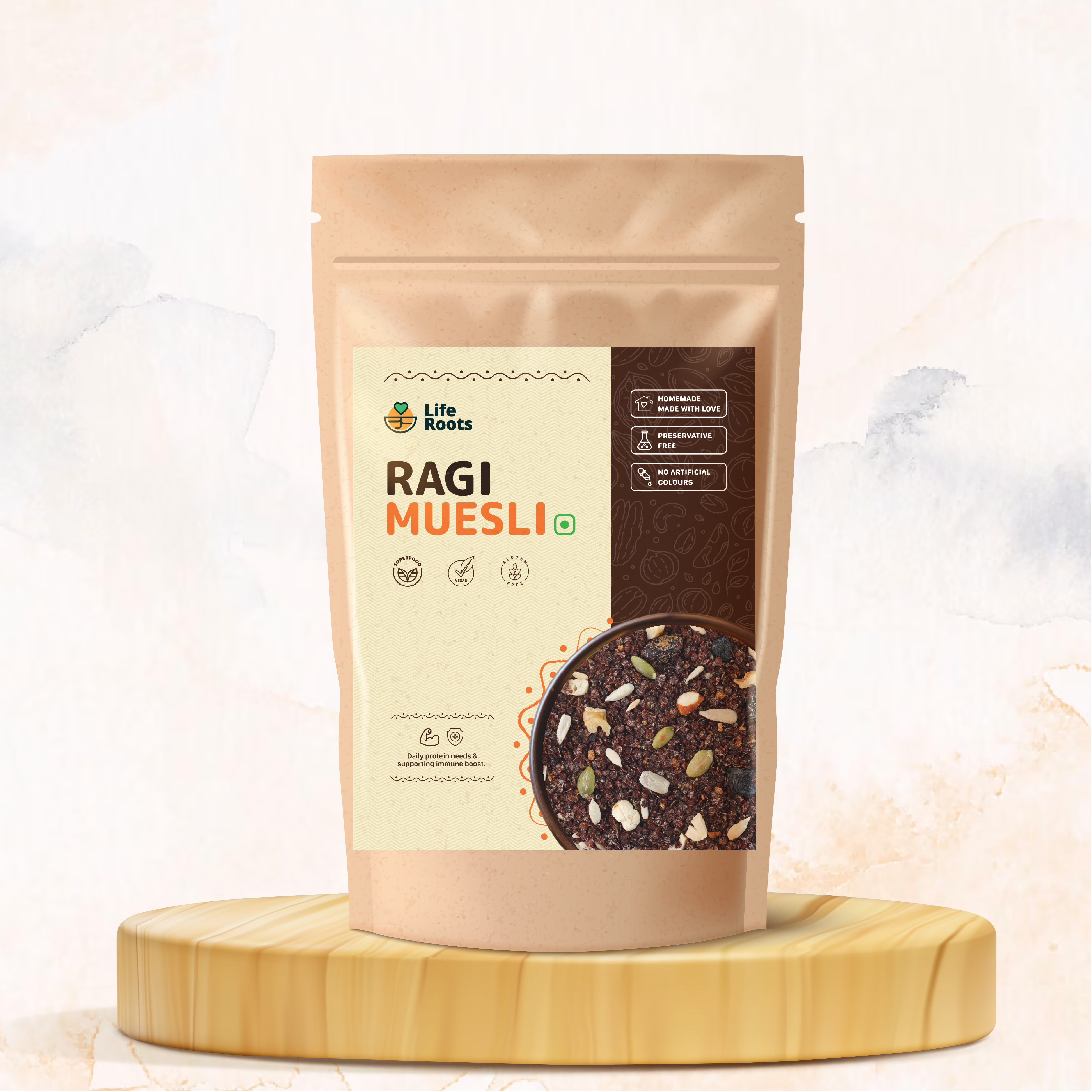 Life Roots Ragi Muesli | Fuel Your Morning with Health and Flavor