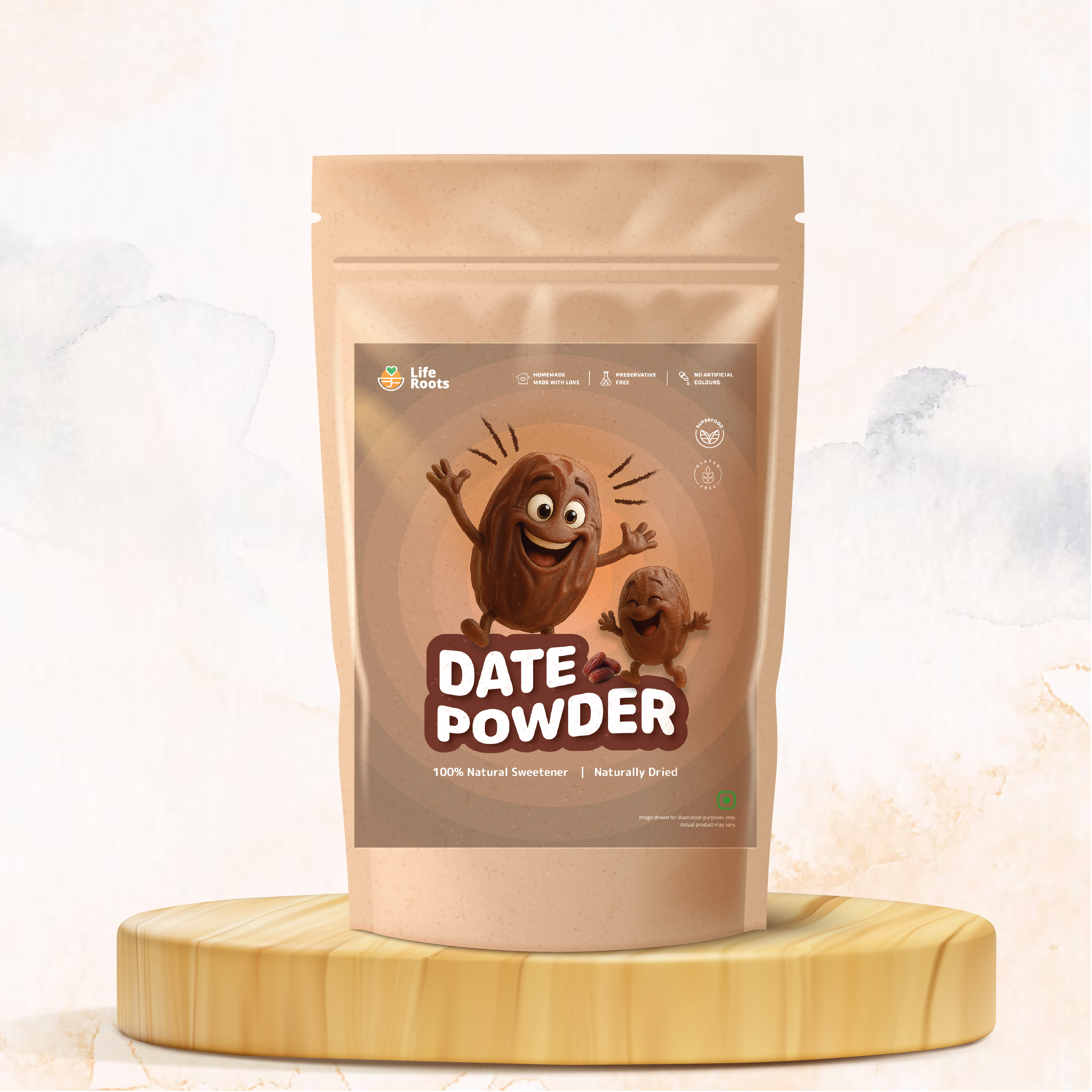 LifeRoots Dates Powder – 100% Natural Sweetener