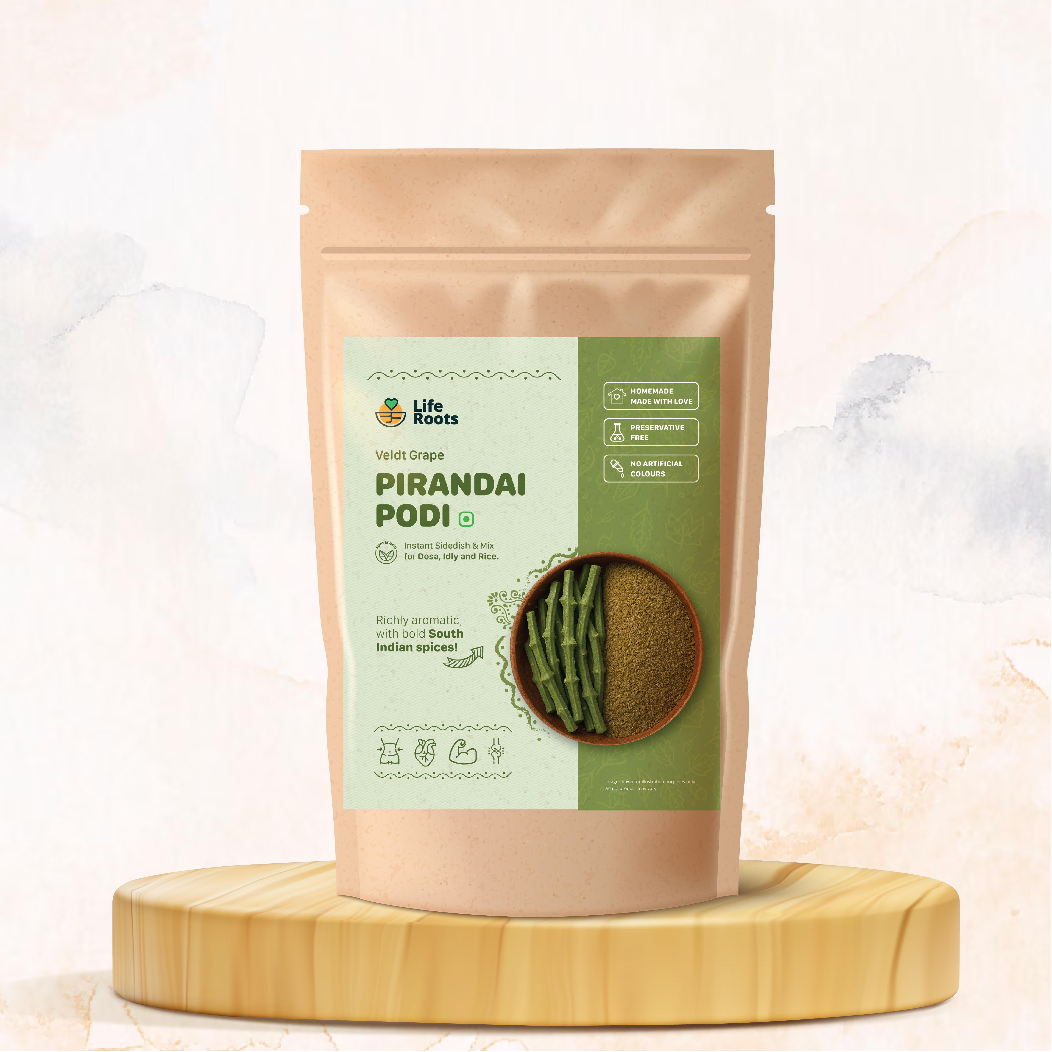 Liferoots Pirandai Rice Podi (Veldt Grape)