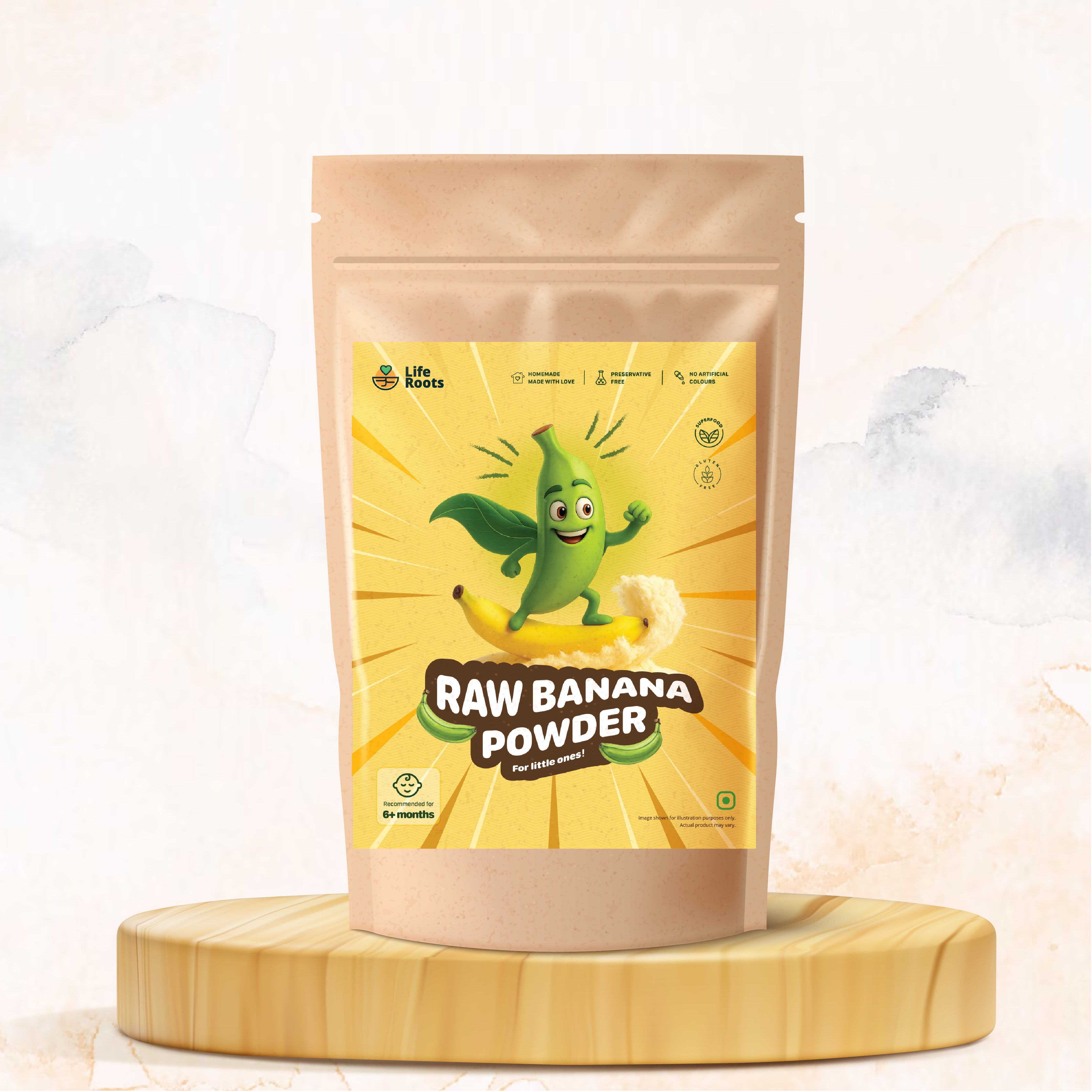 Liferoots Raw Banana Powder  🍌